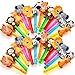 Winrayk Safari Party Favors 24Pcs Jungle Animals Mini Bubble Wands for Kids Bubbles Bulk with Detachable Topper 6 Styles Colors Birthday Goodie Bag Stuffer Classroom Prizes Wild One Party Favors - Image 2
