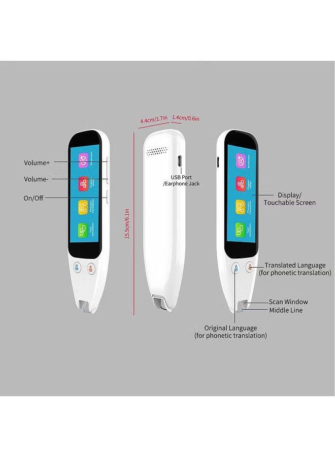 Portable Scan Translation Pen Exam Reader Voice Language Translator Device with Touchscreen WiFi/Hotspot Connection/Offline Function - Image 1