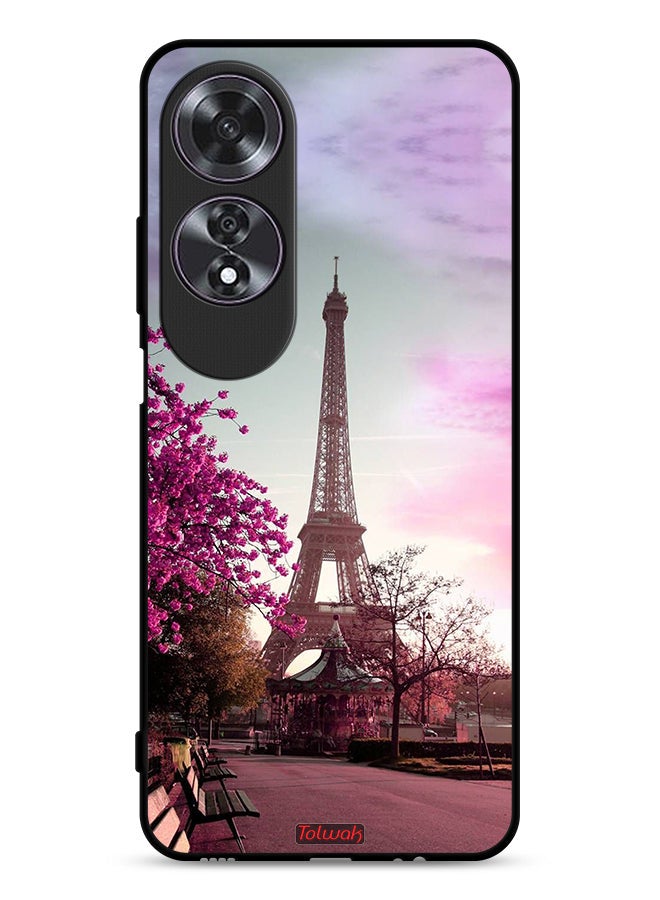 Tolwak Oppo A60 Protective Case Cover Eiffel Tower - Image 1