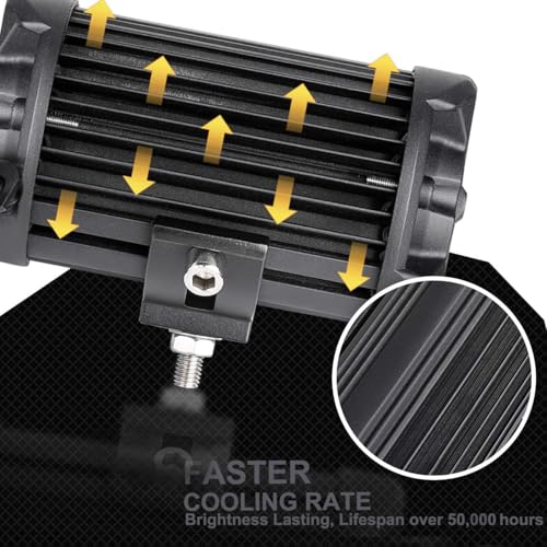 Auto Power Plus 2pcs LED Pod Lights Side Shooter 5 inch Light Bar 120W Waterproof Off Road Driving Light Cube Spot Flood Combo Work Fog Lights for Truck ATV UTV Pickup Boat - Image 4