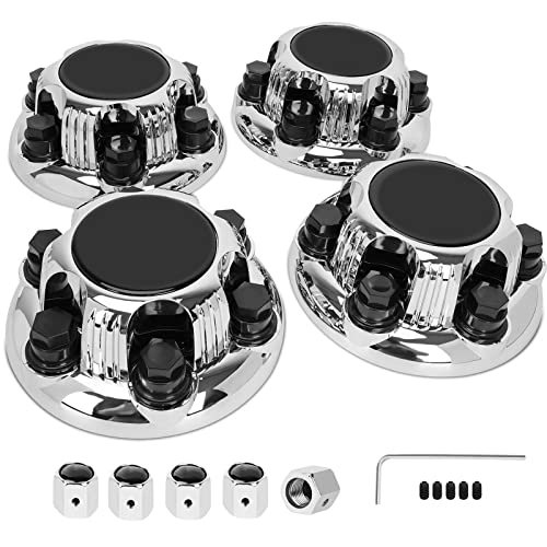 Jedaful(Set of 4) Wheel Center Caps 6 Lugs,OEM Replacement Chrome Hub Caps Center Set Fits 16"/17" Inch Wheel Rims Caps - Image 1