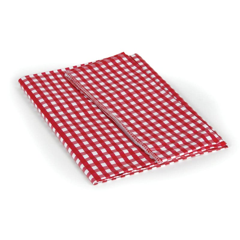 Camco Camco 51019 Red/White 52"" x 84"" Table Cloth - Image 1