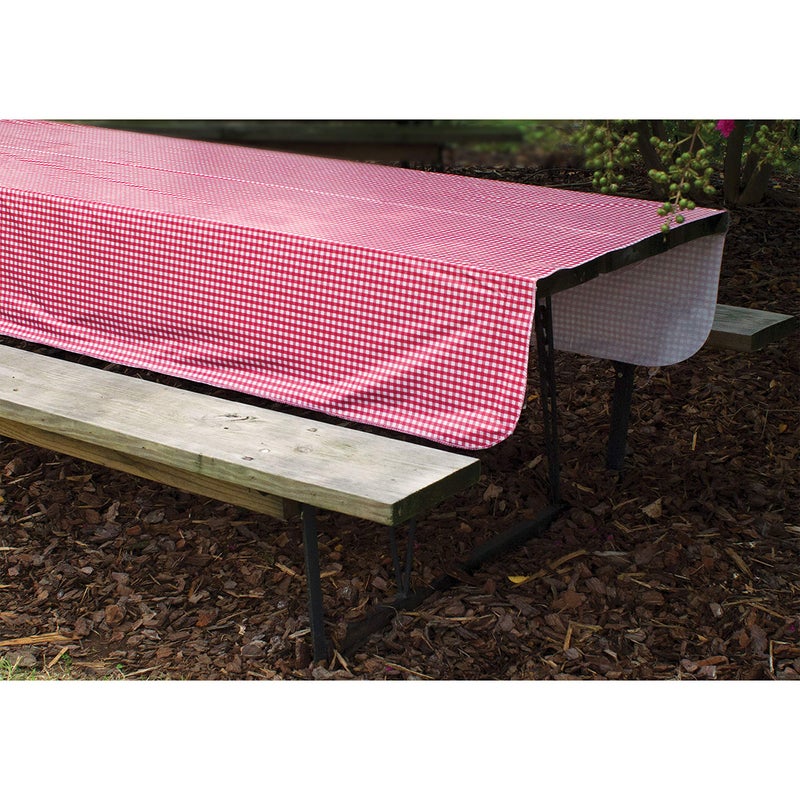 Camco Camco 51019 Red/White 52"" x 84"" Table Cloth - Image 2