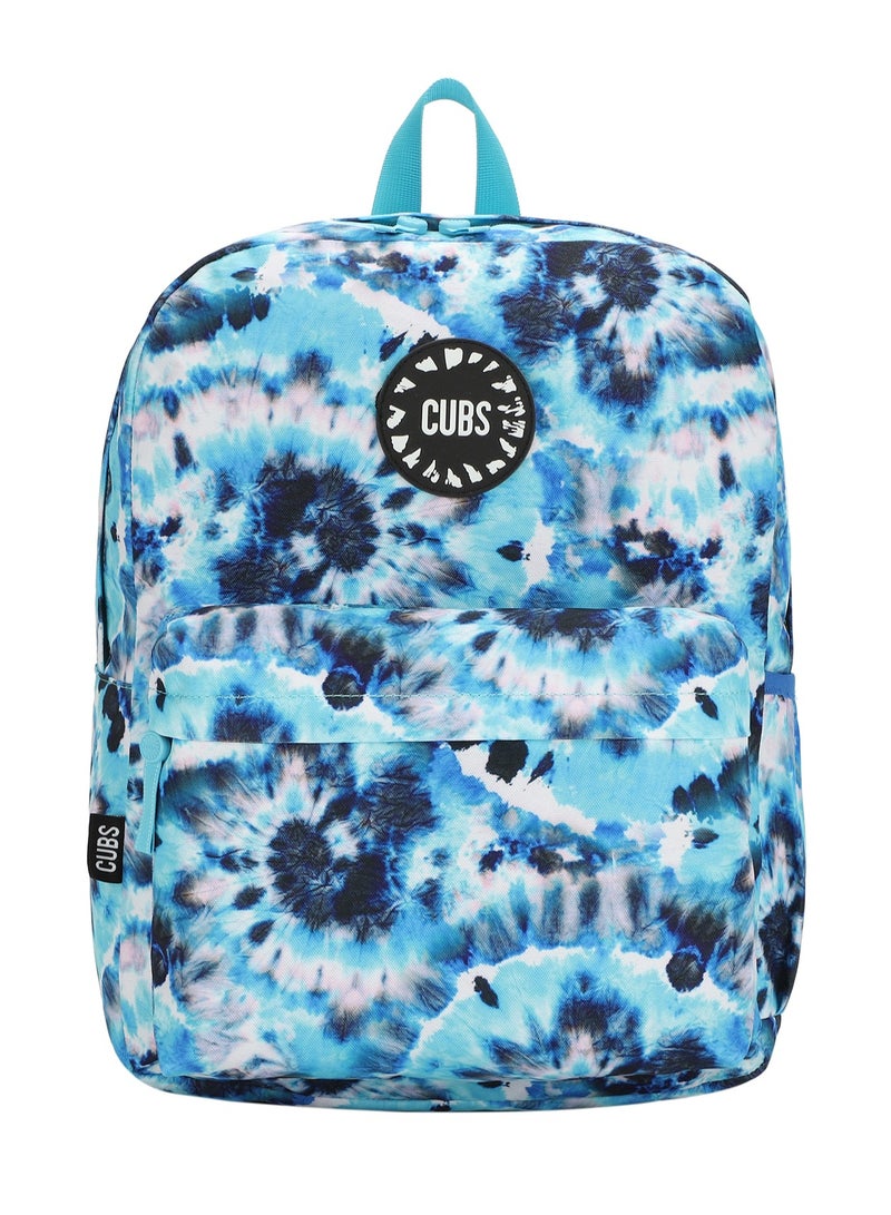 CUBS Tie Dyed Waterproof Kids 28L Backpack with zip closure Ideal for 6-12 years age group, Compatible with 15" Laptop - Image 1