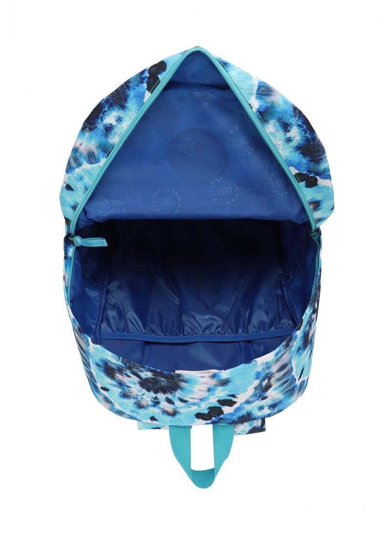CUBS Tie Dyed Waterproof Kids 28L Backpack with zip closure Ideal for 6-12 years age group, Compatible with 15" Laptop - Image 4