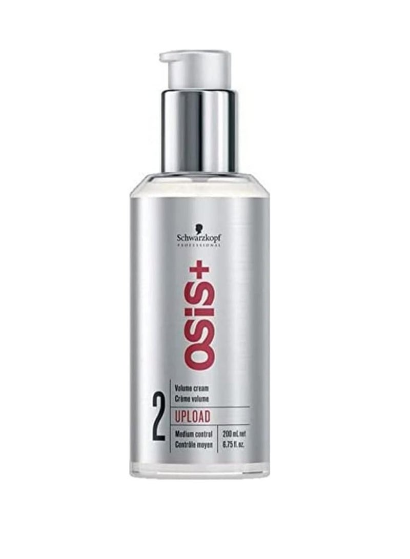 Osis+ Schwarzkopf Osis+ Upload Lifting Volume Cream ( Medium Control ) - 200ml/6.67oz - Image 1