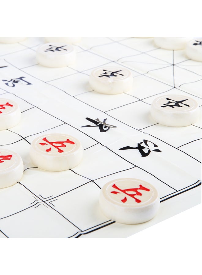 Deli Natural Wood Chinese Chess Portable Board Game Large Size Educational Wooden Chess Pieces Portable Set Back-to Gift - Image 3