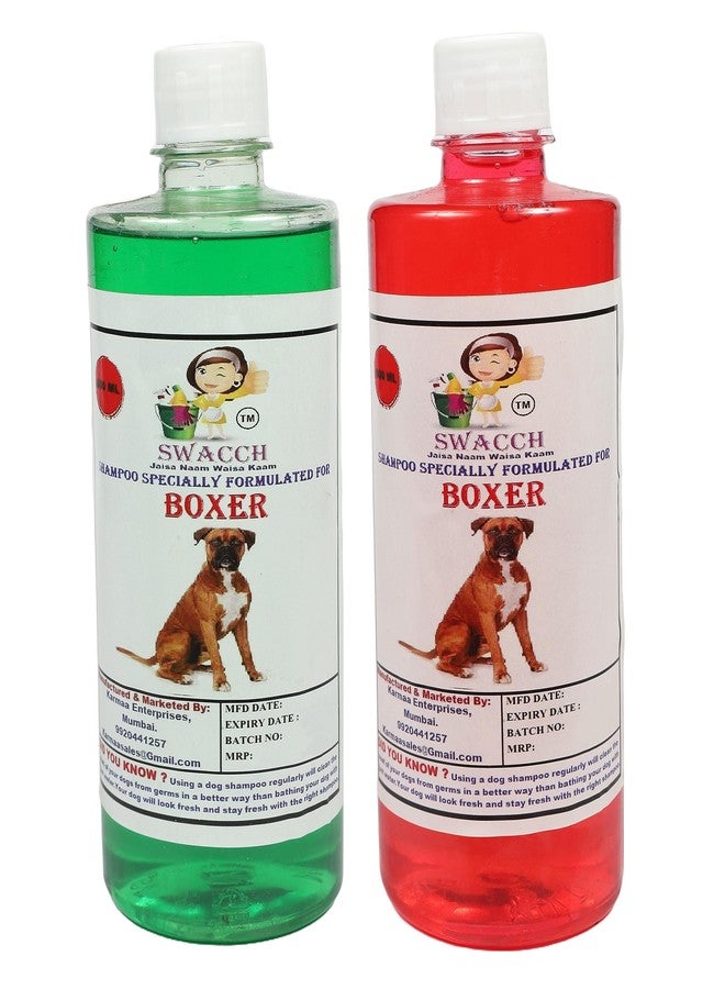 SWACCH Shampoo Specially FORMULATED for Boxer (500ML) (Combo Pack of 2) STRABWERRY & NEEM ALOVERA - Image 3