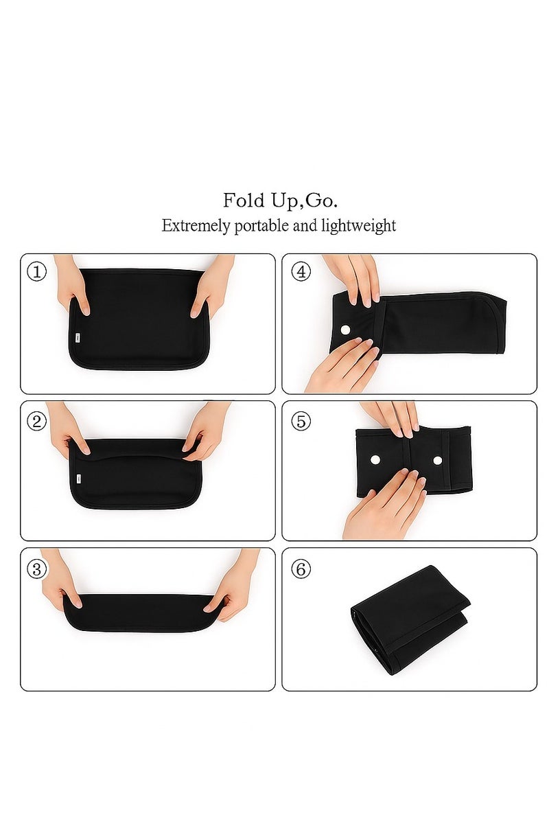 حقيبة تخزين سفر قابلة للطي - منظم محمول متعدد الأغراض للملابس والاستخدام المنزلي | تصميم مربع، خفيف الوزن وموفر للمساحة، مناسب للخزانة والتنظيف والأمتعة - Image 3