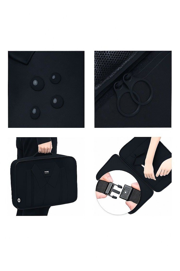 حقيبة تخزين سفر قابلة للطي - منظم محمول متعدد الأغراض للملابس والاستخدام المنزلي | تصميم مربع، خفيف الوزن وموفر للمساحة، مناسب للخزانة والتنظيف والأمتعة - Image 4