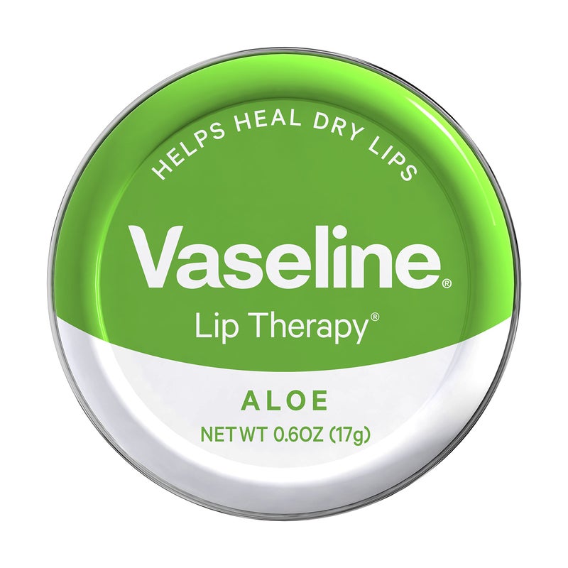 Vaseline Therapy Lip Balm Tin, Aloe Vera, Green, 17 g - Image 2