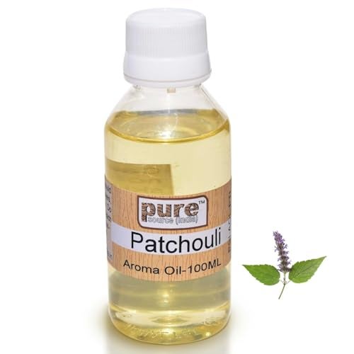 Pure Source India Patchouli Aroma Oil Undiluted 100 ML Pack Suitable for Aroma,Potpourri,Soap Making,Spa etc - Image 1
