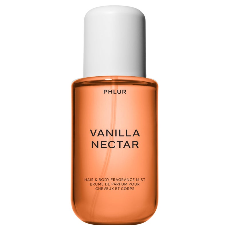 PHLUR بخاخ الجسم من فلهور نكتار الفانيليا - عطر للشعر والجسم - بخاخ الجسم بالفانيليا المخفوقة مع نكتار البابايا، وزهرة الخوخ، وأوركيد جوز الهند، والمشمش، والعنبر المحلى (8 أونصة سائلة) - Image 1