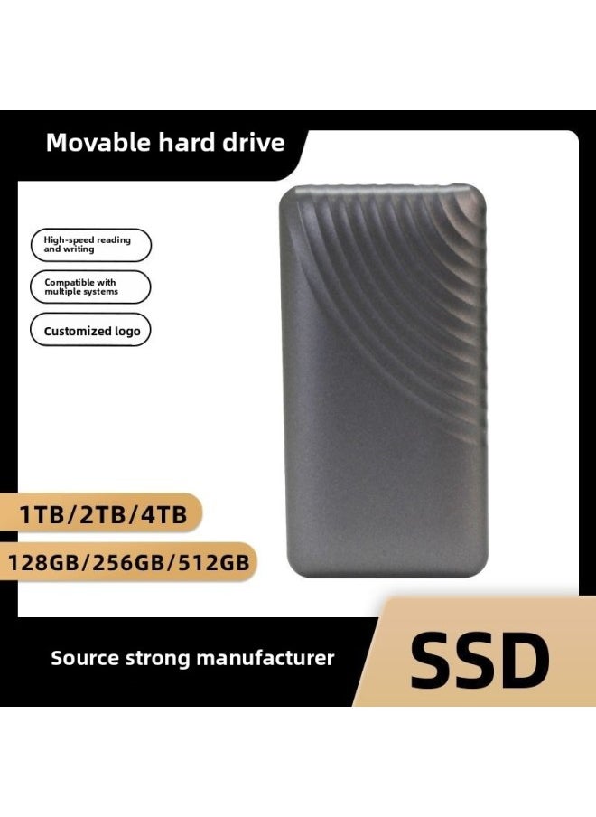 Generic 2.5inch Usb3.0 External 4t2t1t Computer Memory Disk Mobile Solid State Drive High Speed Transmission-Capacity:256GB-Interface:Type-c  - Image 1