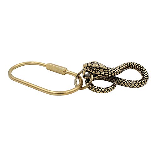 Real Sic - Brass Animal Keychains - Zodiac, Occult & Favorite Animal Good Luck Charm Key Rings for Key Fobs, Bags, Purses & Gifting (Infinity Snake) - Image 5