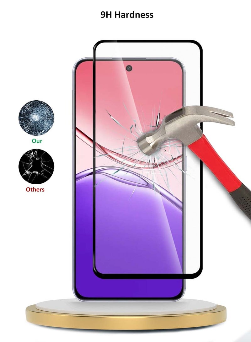 Wtech Oppo A5 Pro 5G 2025 Premium E2E Series Full Glue Full Cover Tempered Glass Screen Protector (MSGECN) - Clear/Black - Image 3