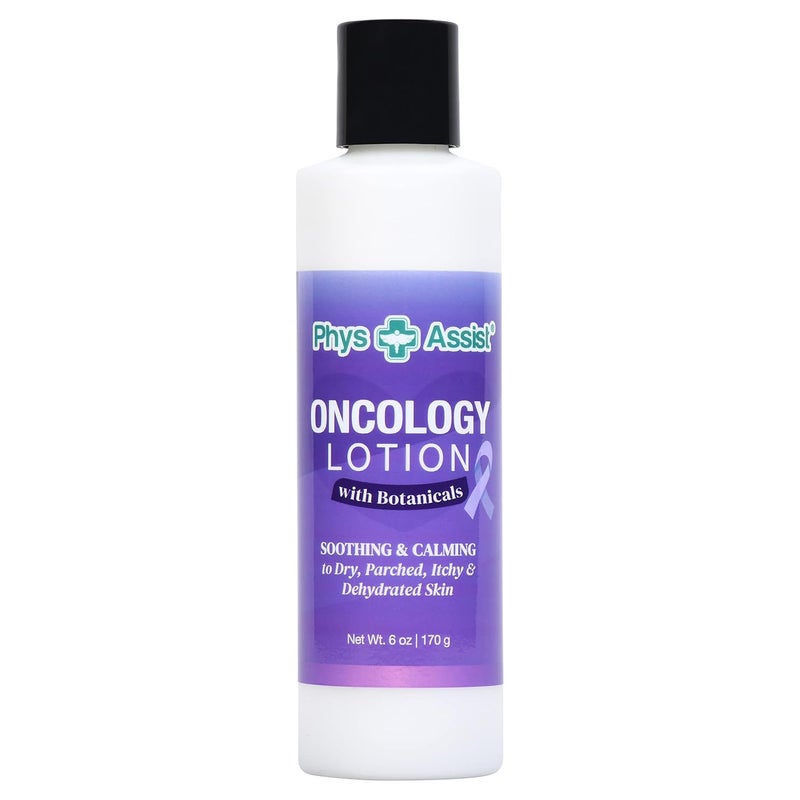 PhysAssist Oncology Lotion with Botanicals Calming and Hydrating to Stressed Skin Undergoing Chemo or Radiation 6 oz