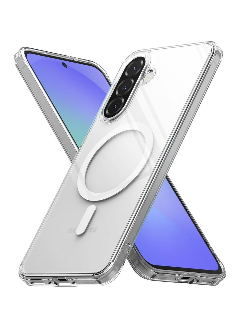 أكاليكس جراب مغناطيسي لهاتف Samsung Galaxy A17 [مقاوم للصدمات ونحيف] غطاء خلفي صلب شفاف مع حماية عالية الجودة - Image 1
