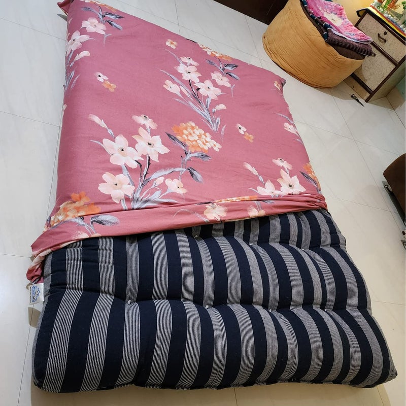 NEXTGO 4Piece Mattress Set Includes 1 Mattress 1 Cover 1 Pillow 1 Pillowcases Foldable Soft Cotton Hypoallergenic Tufted Floor Rui Gaddi - Image 5