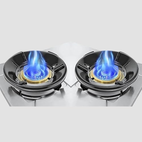 JEYANG Set of Black Gas Saver Pan Support Rings - Support for Indian Gas Stoves, 4-Leg Design (2, Black) - Image 1