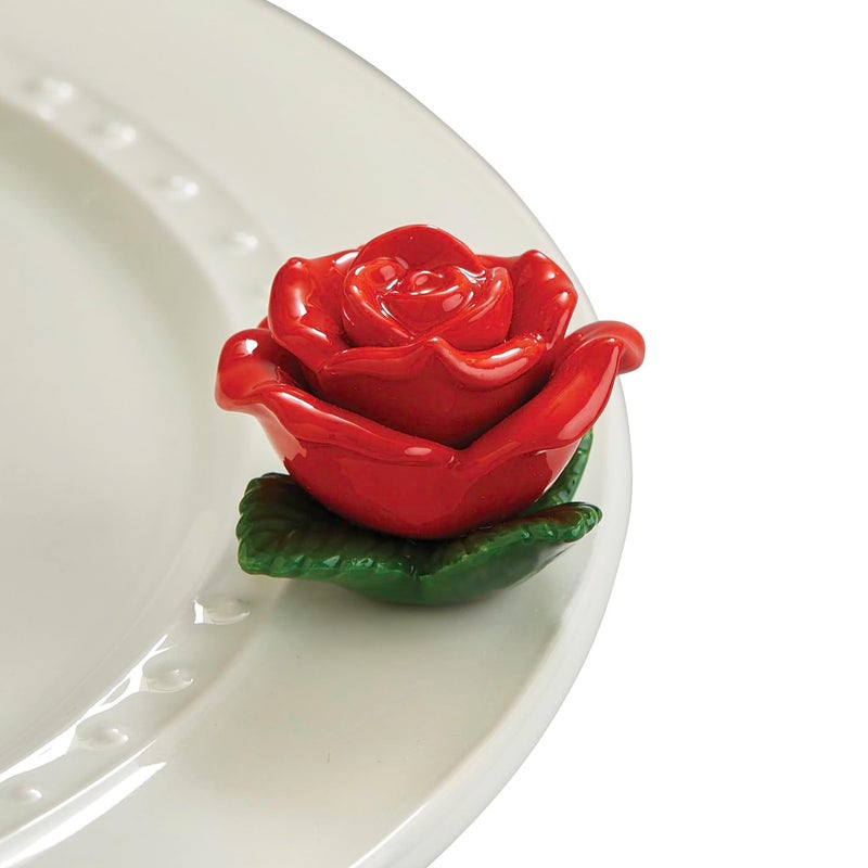nf nora fleming Nora Fleming Roses are Red Red Rose A276  HandPainted Ceramic Valentines Day Dcor  Spring Minis for The Home and Office 
