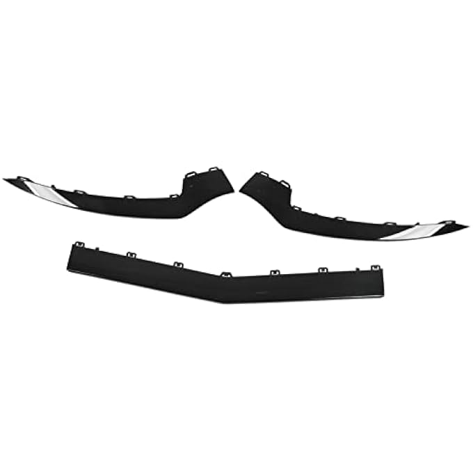 Brilluxa Valance Trim, Lower Bumper Molding, 3 Pcs Gloss Black Compatible with Mercedes C207 E Class Coupe AMG Line Facelift 2014-2017 - Image 4