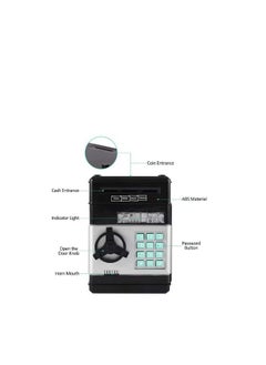 TechFort Electronic Money Saving Box With Password Unique Detailed Design Durable 8x6x6inch  - Image 4