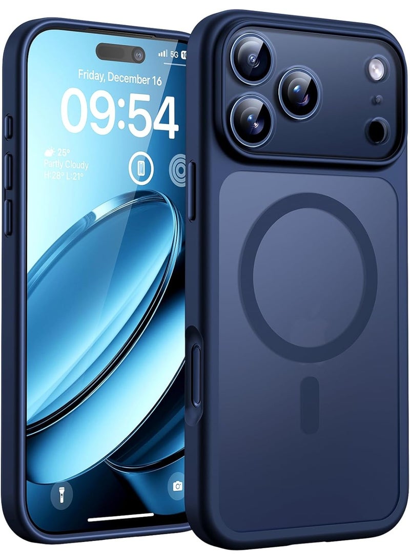 ACLIX Magnetic Case for iPhone 17 Pro Max - Shockproof Matte Hard Back Cover with MagSafe Compatibility, Deep Blue