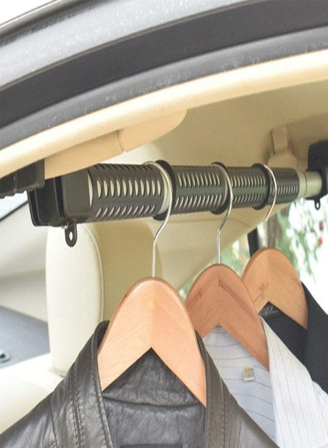 Oshotto Car Telescopic Clothes Hanger Bar, Car Clothes Rod Bar, Heavy-Duty Non-Slip Rubber Clothes Bar Compatible with Jaguar F-Type - Image 1