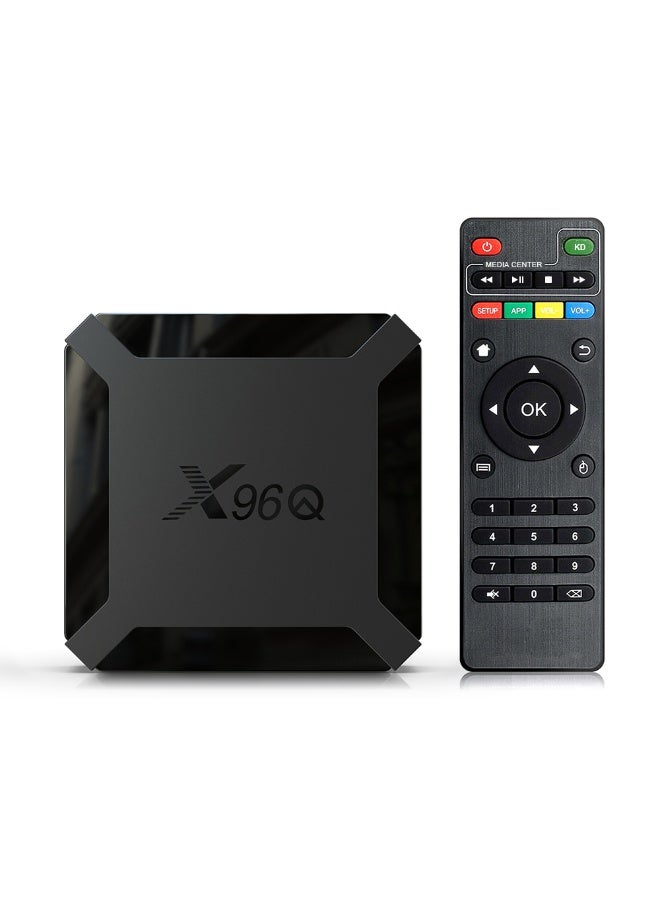 X96Q Android 10.0 Allwinner H313 Quad Core Set Top Box V7545EU-16G_P Black - Image 1