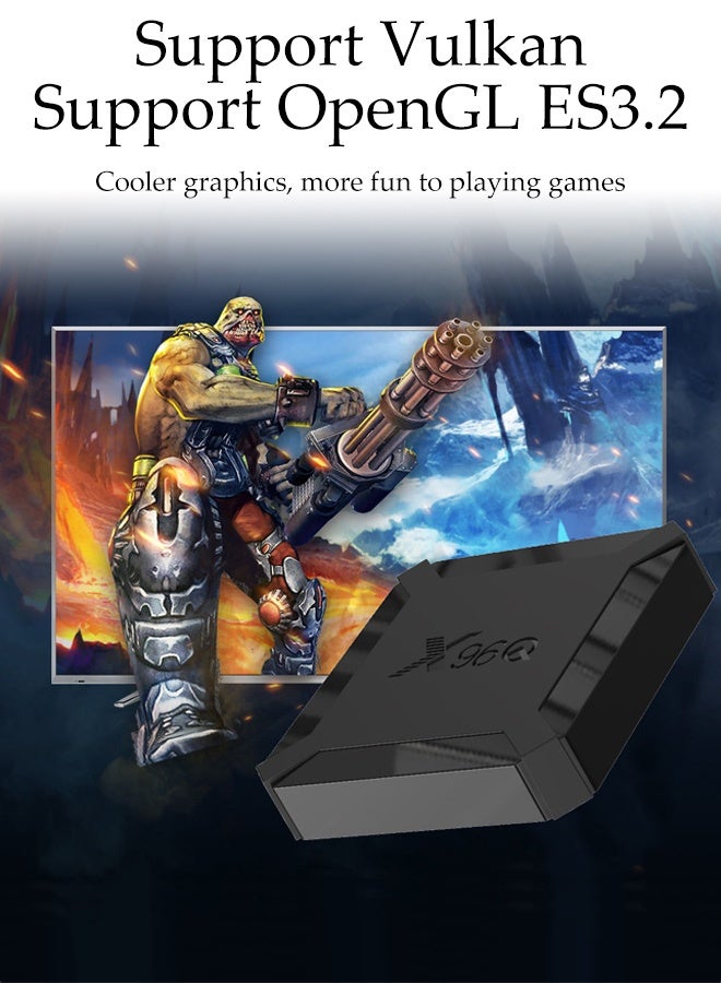 X96Q Android 10.0 Allwinner H313 Quad Core Set Top Box V7545EU-16G_P Black - Image 3