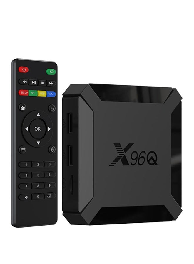 X96Q Android 10.0 Allwinner H313 Quad Core Set Top Box V7545EU-16G_P Black - Image 1