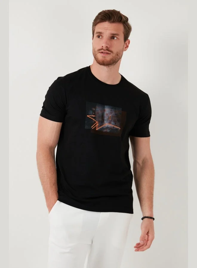 Buratti  Buratti Cotton Slim Fit Crew Neck T Shirt Men's T SHIRT 646R8120 for Men | Best Price UAE