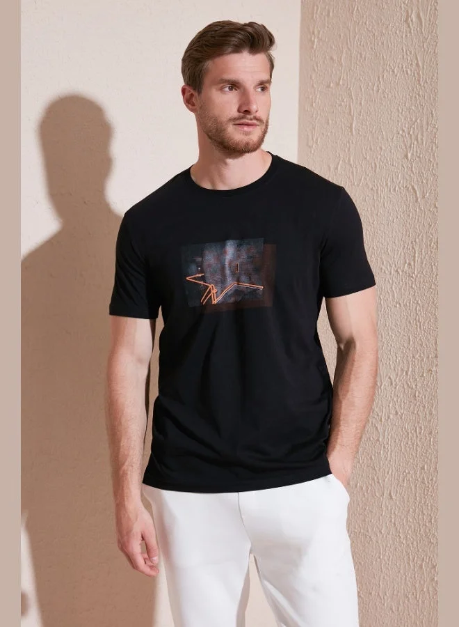 Buratti Cotton Slim Fit Crew Neck T Shirt Men's T SHIRT 646R8120