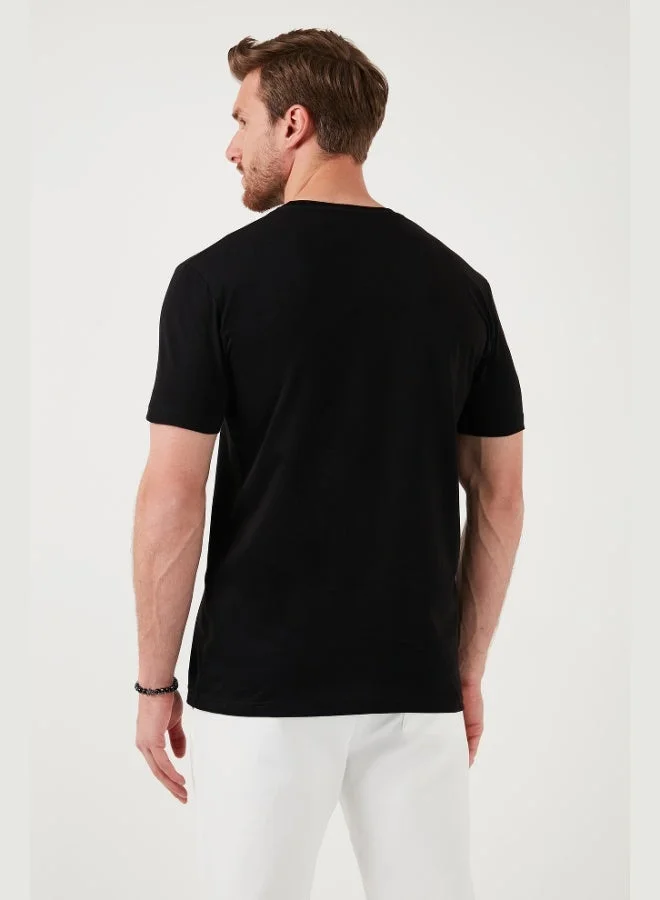 Buratti  Buratti Cotton Slim Fit Crew Neck T Shirt Men's T SHIRT 646R8120 for Men | Best Price UAE