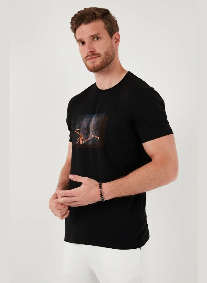 Buratti  Buratti Cotton Slim Fit Crew Neck T Shirt Men's T SHIRT 646R8120 for Men | Best Price UAE
