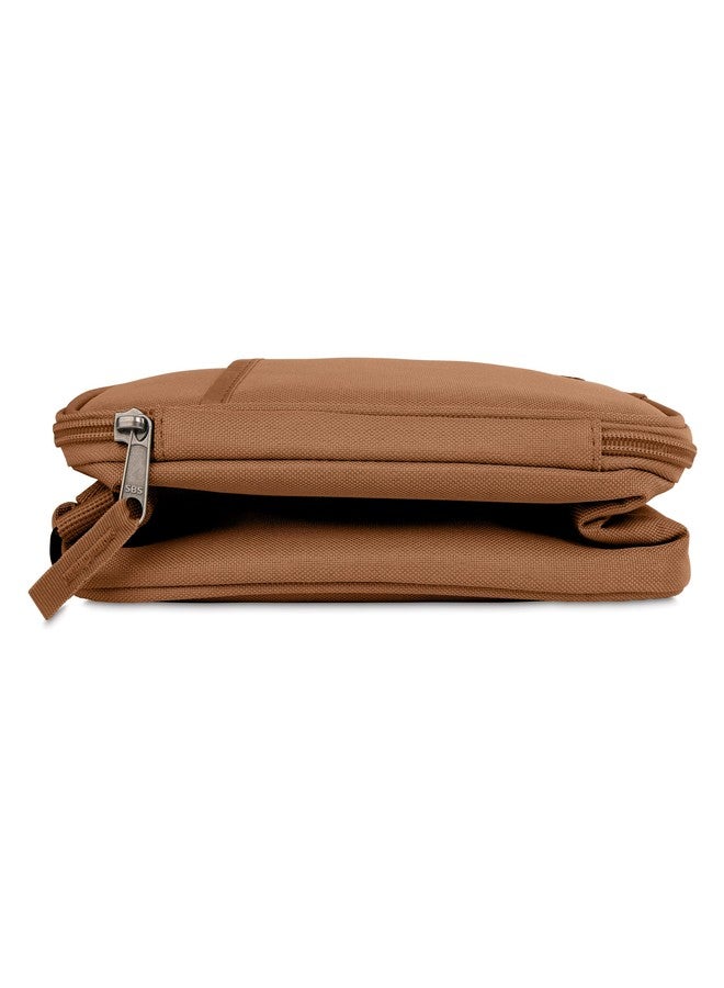 PackIt® Freezable Crossbody Lunch Box, Almond, Built with ECOFREEZE® Technology, Fully Freezable, Collapsible, Reusable, With Top Handle, Front Slip Pocket. Effortlessly Carry, Fresh Every Time. - Image 3