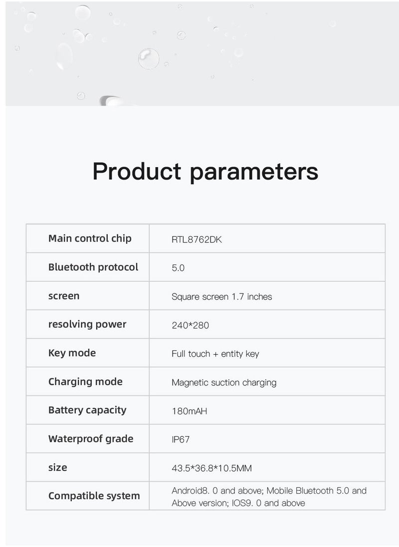 GULFLINK - GULFLINK Smart Watch for Android and iOS Phones Compatible with Apple iPhone, Samsung - Image 1