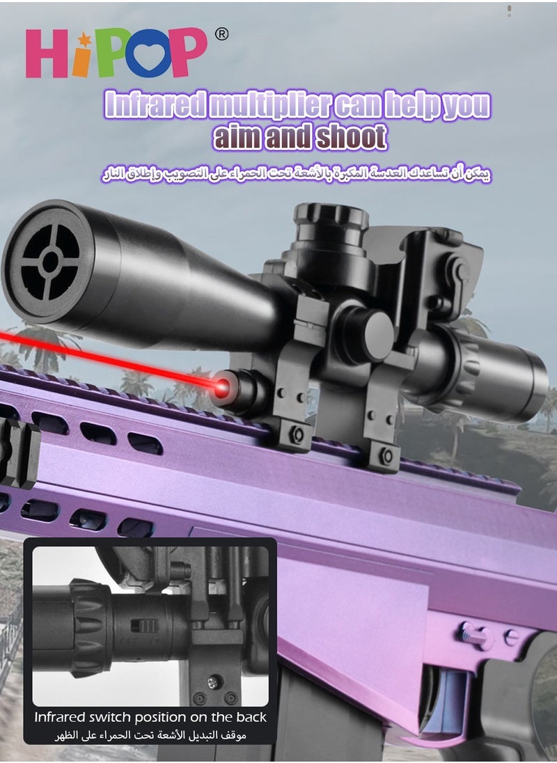 HIPOP - Gun Toy for Kids,Toys Gun Featuring Shell Ejection and Soft Bullet Design,Combining Fun with Learning - Image 1
