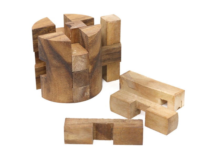 SiamMandalay Powder Keg: 3D Wooden Puzzles Brain Teasers for Adults Interlocking Mechanical Handheld Mind Logic Puzzles Unique Gift for Christmas and Birthdays Office Desk Decor - Image 3