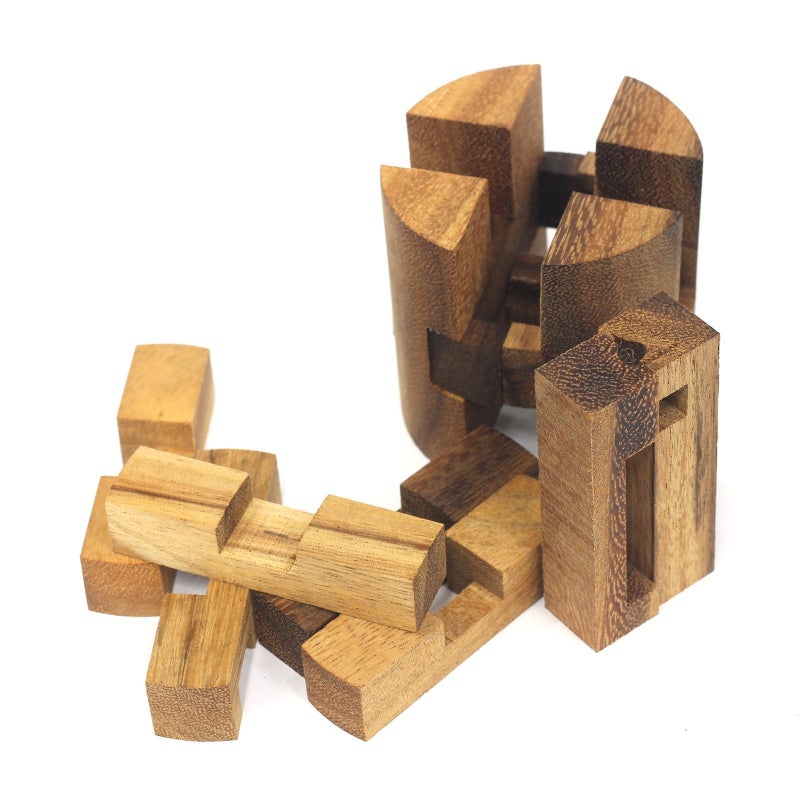 SiamMandalay Powder Keg: 3D Wooden Puzzles Brain Teasers for Adults Interlocking Mechanical Handheld Mind Logic Puzzles Unique Gift for Christmas and Birthdays Office Desk Decor - Image 2