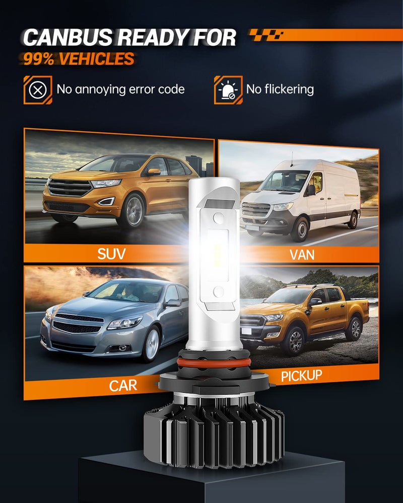 SEALIGHT 9006/HB4 Fog Bulbs or 9006 Fog Light, 30000LM Super Bright 9006 Powersport Bulbs, Plug-and-Play, Pack of 2 - Image 4