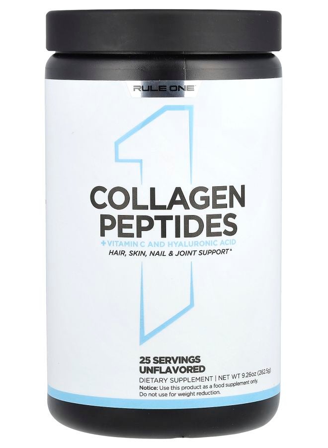 ببتيدات الكولاجين + فيتامين C وحمض الهيالورونيك بدون نكهة 9.26 أونصة (262.5 جرام)