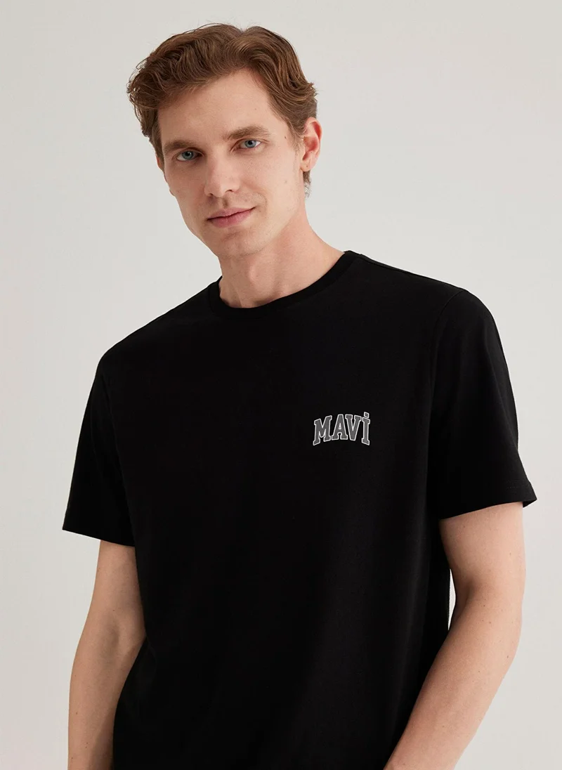 MAVI Mavi Logo Printed Black T-Shirt