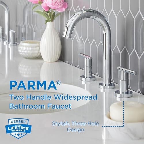 Gerber Plumbing Parma Trim Line TwoHandle Widespread Lavatory Faucet - Image 3