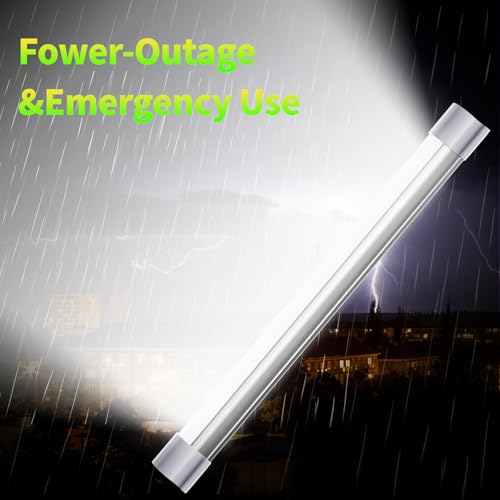 LETOUR LED Tube Magnetic Light Work Lights 6000Lumens 10400mAh 5 Lighting Options Camping Lantern USB Rechargeable Portable Battery Powered Lights with 2 Magnets Endurance for 80 Hours - Image 5
