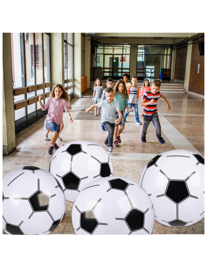 SOLARAE 16 Inch Glossy Beach Ball, 8 Pcs Giant Inflatable Sports Balls Large Inflatable Beach Ball for Summer Pool Outdoor Sports Games Party Decor - Image 5