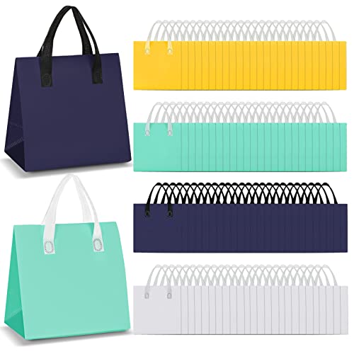 Kacctyen 100 Pcs Insulated Take Out Bags Bulk 9.5 x 6 x 9.5 in Thermal Insulation Food Bag for Coffee, Milk Tea, Hot Cold Food, Delivery Cooler Bag for Catering Restaurant Grocery Picnic (Multicolor) - Image 1