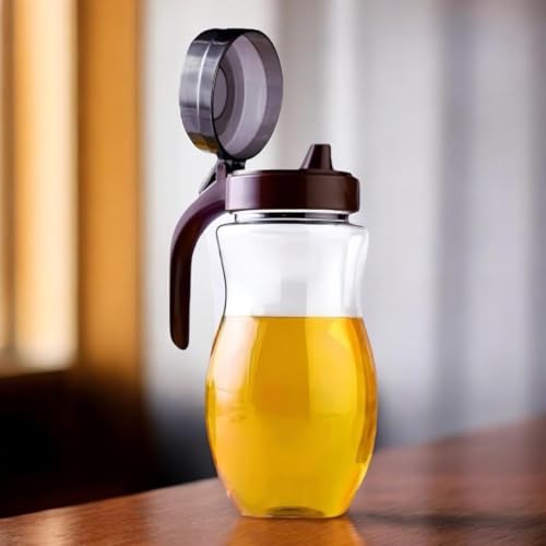 Entisia Plastic Oil Dispenser Bottle with Handle & Flip Top Lid and Leak-Proof Oil Pourer for Cooking and Ideal for Oil, Ghee, Vinegar, Soy Sauce, Liquid Storage and Easy Pouring (Pack of 1, 1000 ml) - Image 5