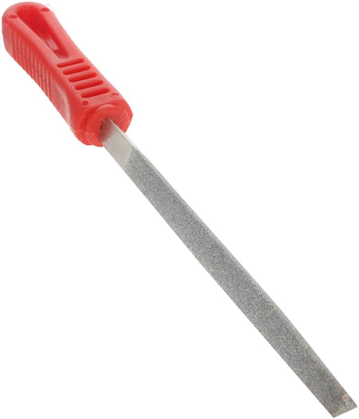 Utoolmart Diamond File 6 Inch Triangular Diamond Coated Plastic Handle Hand Tool for Grinding Polishing 1Pcs - Image 1